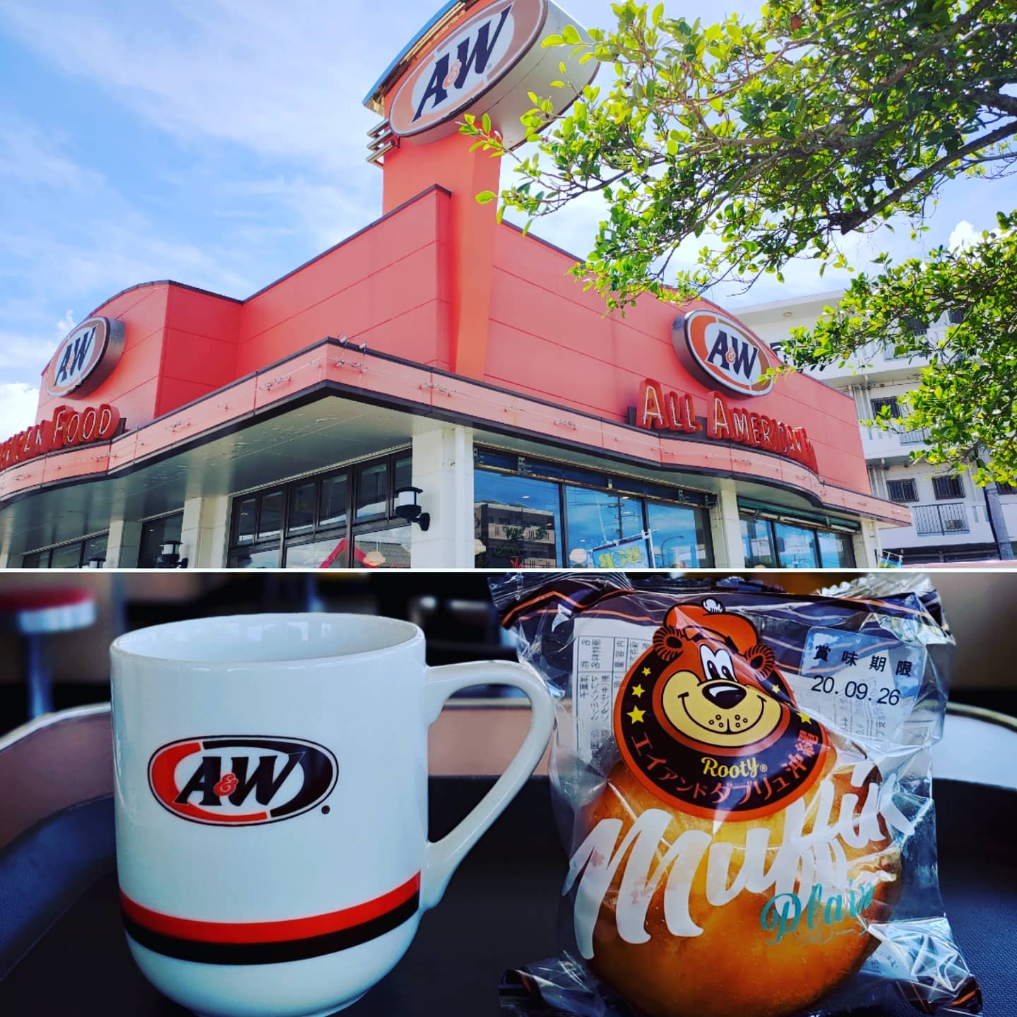 本日より沖縄マイホーム相談会。とりあえずエンダーでモーニング。#aandw #エンダー