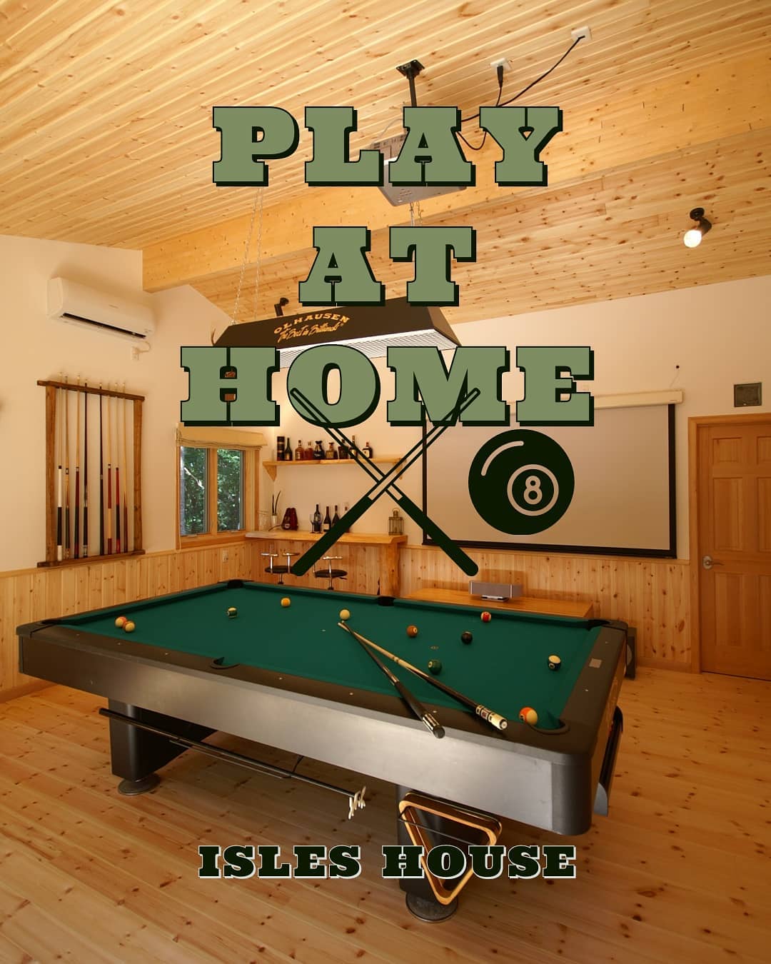 アイルズハウスが目指すのは「遊びたくなる家」 衣食住＋遊び＝アイルズハウスの家です！ #アイルズハウス施工例 #プレイルーム #playroom #pooltable #billiards