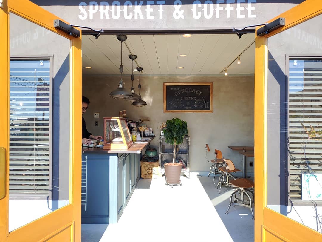 アイルズハウスのモデル店舗SPROCKET & COFFEE 1/13月曜日オープンしています。 #自家焙煎 #スペシャルティコーヒー #コービー #coffee #cafe