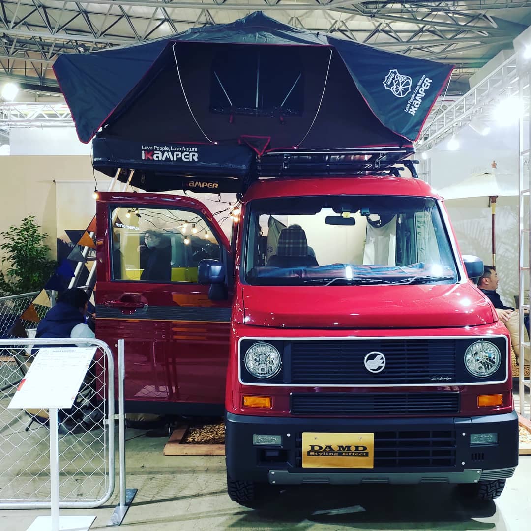 N-VANベースのヴァナゴンlook 今年のトレンドはルーフテント。 #nvan #damd #tokyoautosalon #東京オートサロン